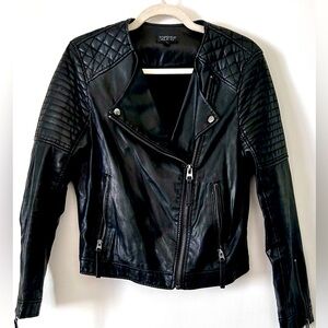 TOPSHOP LEATHER JACKET SIZE 6